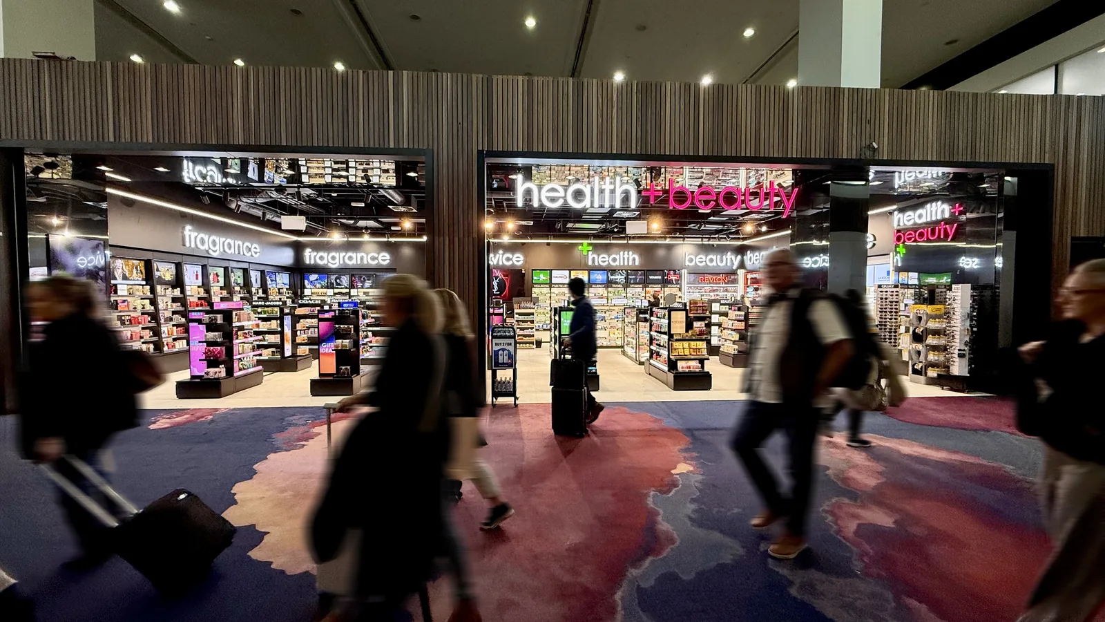 health + beauty flagship shopfront at Melbourne Airport Terminal 3